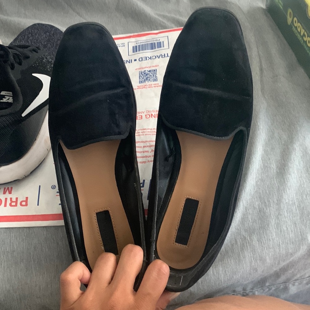 Suede flats